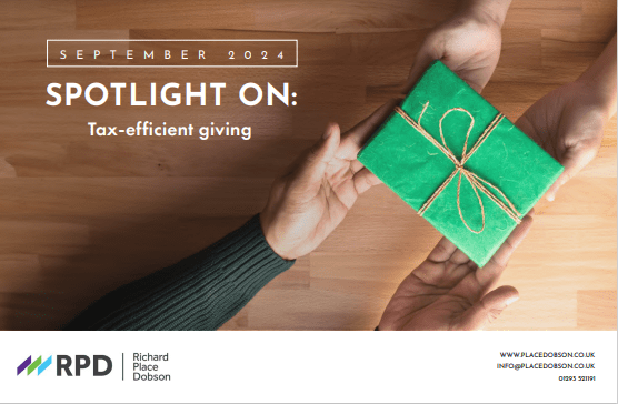 Spotlight on: Tax-efficient giving